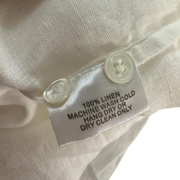 Nicholas K Tie Dress100 % LinenWhiteSize XS